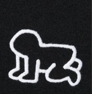 Унисекс футболка с короткими рукавами с принтом UT NY POP ART от Keith Haring 477290 черный