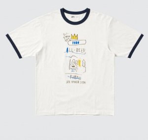 Унисекс футболка с короткими рукавами с принтом UT NY POP ART Basquiat 477291 белый