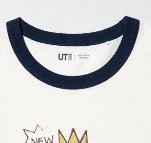 Унисекс футболка с короткими рукавами с принтом UT NY POP ART Basquiat 477291 белый