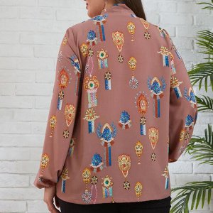 Жакет, текстиль, капучино, Кофейный