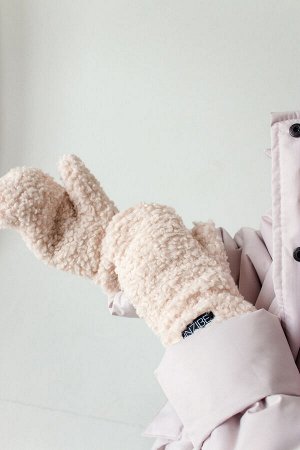NZIBE / Варежки зимние Barash, нюд