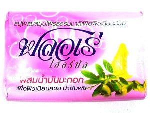 Мыло травяное 80гр Оливковое масло LION "Flore" Таиланд