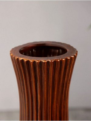 Ваза напольная «Чедвиг», 57x13 см, керамика, коричневая