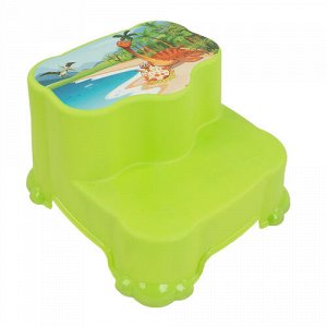Табурет 2-х ступенчатый детский цв.салатовый ,36*4*23 см  тм.Dunya Plastik