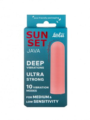 Перезаряжаемая Вибропуля Java Sunset Purple