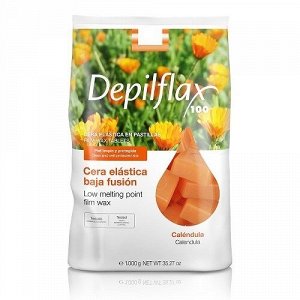 Воск горячий в брикетах "Календула" Depilflax 1 кг