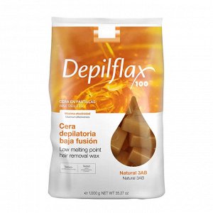 Воск горячий в брикетах "натуральный" Depilflax 1 кг