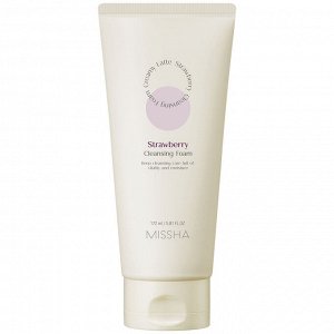 Пенка для умывания с экстрактом клубники Creamy Latte Strawberry Cleansing Foam