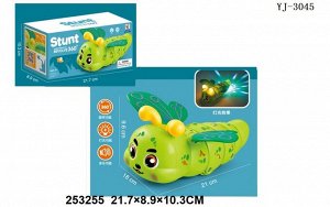 Игрушка на бат. "Гусеничка" свет, звук, вращение на 360", кор 22*10,5*9 см