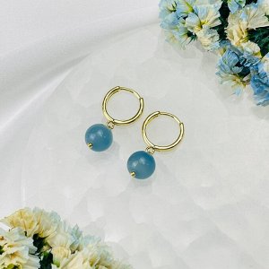 Серьги из карибского Кальцита