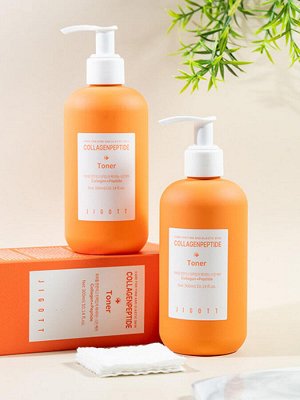 Jigott Тонер для лица с коллагеном и пептидами / Collagen + Peptide Toner, 300 мл