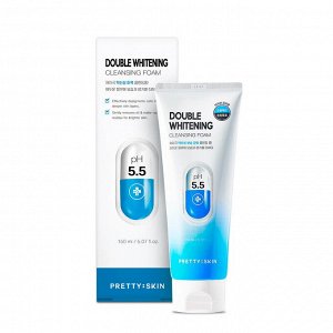 Увлажняющая пенка для глубокого очищения Double Whitening Cleansing Foam