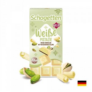 Schogetten Weiße Pistazie 100g - Шоколад Шоготтен. Белый с фисташкой