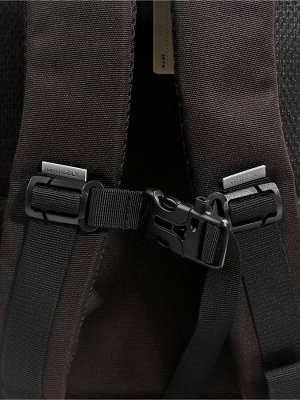 Рюкзак школьный, 40x27x16 см, Grizzly, эргономичная спинка, отделение для ноутбука, чёрный, RB-559-3_1