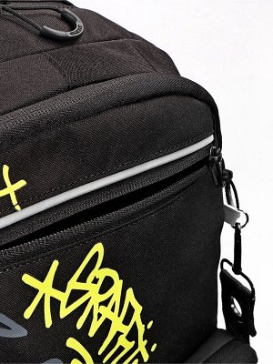 Рюкзак школьный, 38x28x20 см, Grizzly, эргономичная спинка, отделение для ноутбука, чёрный RB-554-7_1
