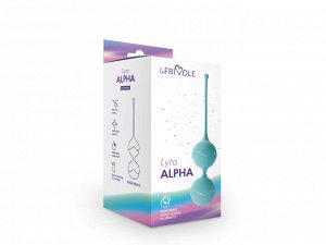 Вагинальные шарики Alpha, цвет аквамарин (LYRA)