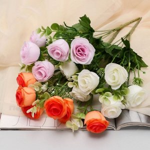 Букет искусственный «Розы Иветта», 4x28 см, МИКС