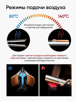 Фен - выпрямитель для волос 2в1 профессиональный