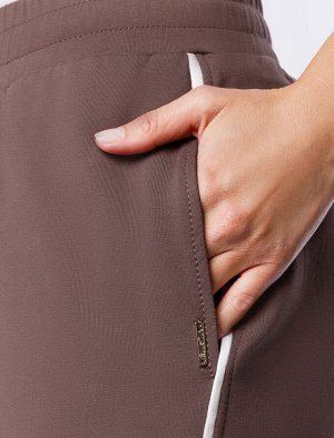 Свободные брюки из эластичного футера двухнитки
