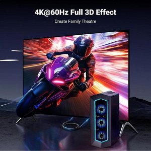 Кабель Displayport-HDMI AM-AM 4K UHD 2,0 м. черно-серебристый (DP119) Ugreen