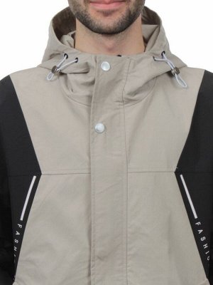 350 BLACK BEIGE Ветровка мужская FASHION (100% полиэстер)