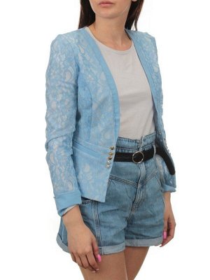 219 LT. BLUE Пиджак женский (68% хлопок, 32% полиэстер)