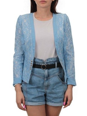 219 LT. BLUE Пиджак женский (68% хлопок, 32% полиэстер)