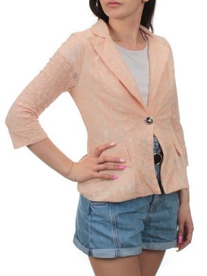 L902 PEACH Пиджак летний женский (68% хлопок, 32% полиэстер)