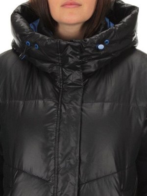 21069 BLACK Куртка зимняя женская Flance Rose (200 гр. холлофайбер)