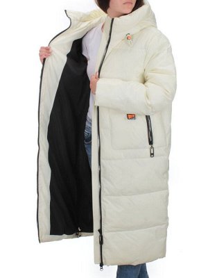 H-2209 WHITE Пальто зимнее женское (200 гр .холлофайбер)