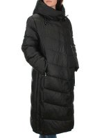 H-9196 BLACK Пальто зимнее женское (200 гр .холлофайбер)