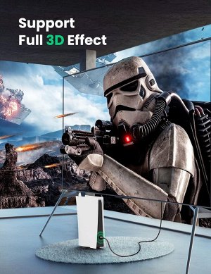 Кабель HDMI 4K ARC HEC АМ-АМ v2.0 Ultra, 2,00 м.,в оплетке черный Ugreen (HD119)