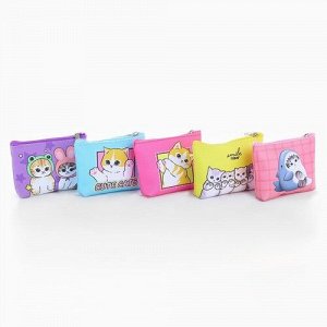 Кошелек детский "Котики" 11*8,5 см