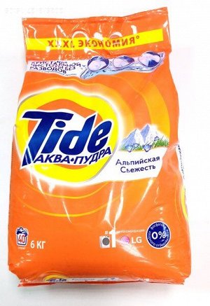TIDE Авт СМС порошок Альпийская свежесть 6кг