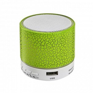 Портативная колонка Luazon LAB-04, с подсветкой, Bluetooth, USB, microSD, microUSB, МИКС