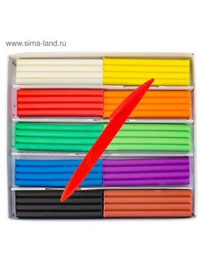 Пластилин плавающий 10 цветов "Кроха"