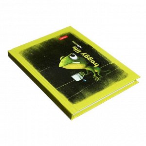 Записная книжка, А6, 80 листов, в клетку, "Лягух Кир", обложка 7БЦ, глянцевая ламинация, блок офсет 60г/м2
