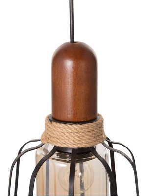 Светильник BayerLux «Вица», 1x40 Вт, Е27, черный, 18x18x30 см