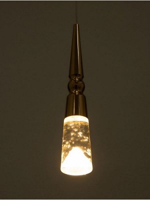 Светильник BayerLux «Нелла», LED, 5 Вт, 3000К, золото, 5.7x5.7x30-180 см