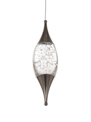 Светильник BayerLux «Медели», LED, 5 Вт, 4000К, чёрный хром, 8x8x25-175 см