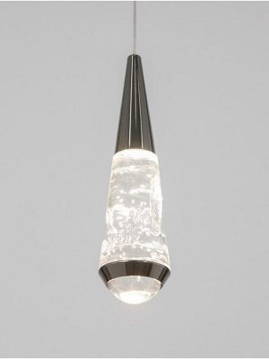 Светильник BayerLux «Сандрес», LED, 5 Вт, 4000К, чёрный хром, 7x7x26-176 см