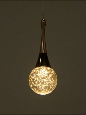 Светильник BayerLux «Легия», LED, 5 Вт, 3000К, чёрно-золотой, 8x8x24-174 см