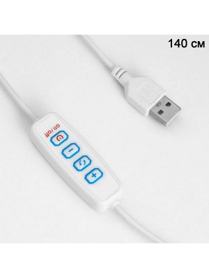 Светильник настольный "Лилия" LED 3Вт USB диммер/провод 1,5м 13,5х13,5х16,5см