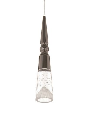Светильник BayerLux «Нелла», LED, 5 Вт, 4000К, чёрный хром, 5.7x5.7x30-180 см