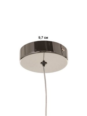 Светильник BayerLux «Нелла», LED, 5 Вт, 4000К, чёрный хром, 5.7x5.7x30-180 см
