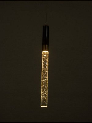 Светильник BayerLux «Руми», LED, 5 Вт, 3000К, чёрно-золотой, 4.2x4.2x40-190 см