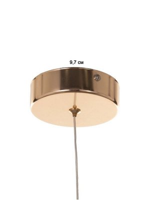 Светильник BayerLux «Руми», LED, 5 Вт, 3000К, чёрно-золотой, 4.2x4.2x40-190 см