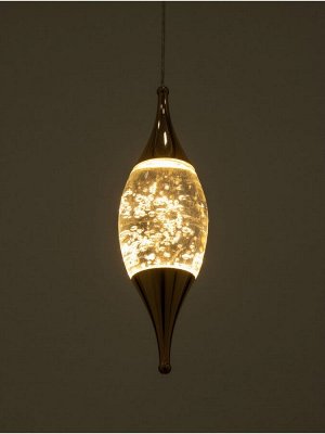 Светильник BayerLux «Медели», LED, 5 Вт, 3000К, золото, 8x8x25-175 см