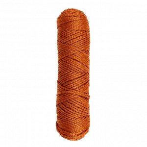 Шнур для вязания без сердечника 100% полиэфир, ширина 3мм 100м/210гр, (103 песочный)