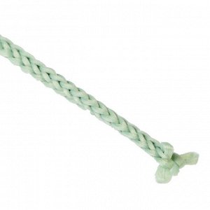 Шнур для вязания без сердечника 100% полиэфир, ширина 3мм 100м/210гр, (21 серо-зеленый)